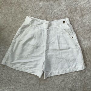 Wilfred High Waist White Shorts